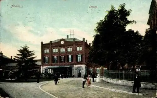 Ak Arnhem Gelderland Niederlande, Station