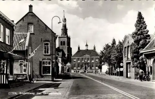 Ak Etten Gelderland, Straßenpartie, Gemeindehaus