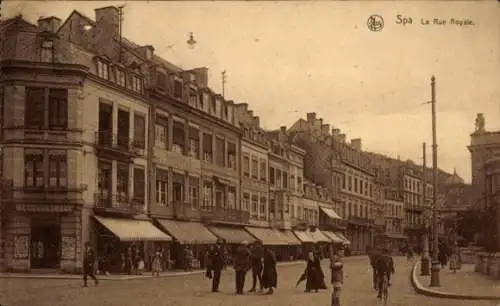 CPA Spa Wallonie Liège, La Rue Royale