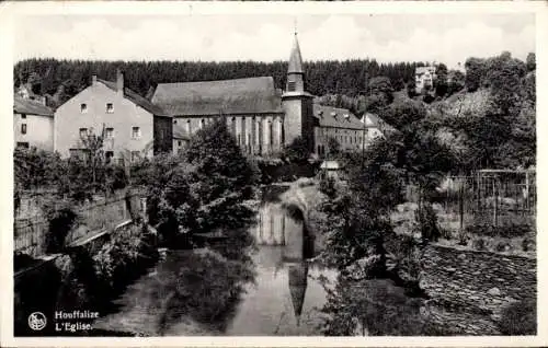 Ak Houffalize Wallonien Luxemburg, Kirche