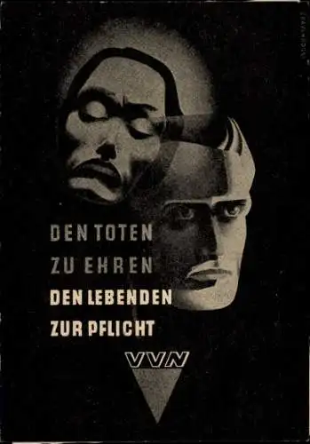 Ak Den Toten zu Ehren, den Lebenden zur Pflicht, VVN, Vereinigung der Verfolgten des Naziregimes