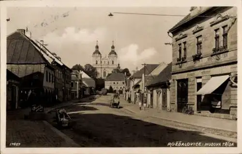 Ak Rožďalovice Mittelböhmen, Husova Trida