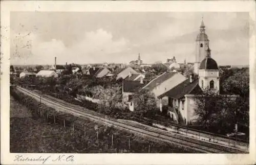 Ak Zistersdorf Niederösterreich, Teilansicht, Kirche