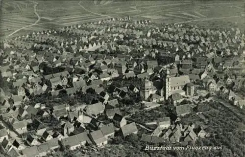 Ak Bürstadt in Hessen, Fliegeraufnahme