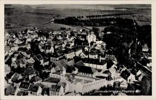 Ak Donaueschingen im Schwarzwald, Fliegeraufnahme