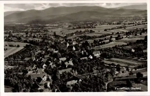 Ak Fautenbach Achern in Baden Schwarzwald, Fliegeraufnahme