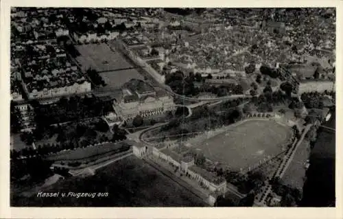 Ak Kassel in Hessen, Fliegeraufnahme