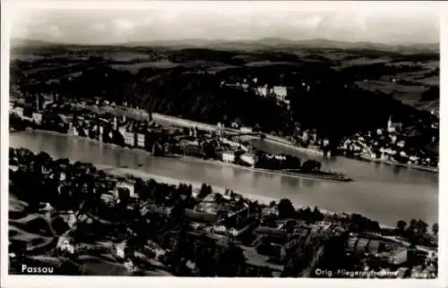 Ak Passau in Niederbayern, Fliegeraufnahme