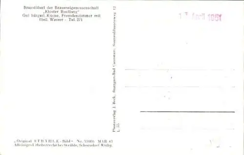 Ak Sachsenkamm in Oberbayern, Kloster Reutberg, Fliegeraufnahme