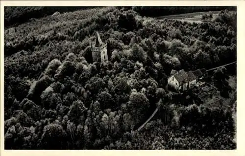 Ak Ulm Greifenstein im Westerwald, Dianaburg, Luftbild