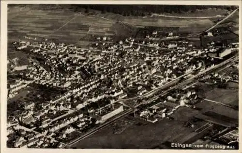 Ak Ebingen Albstadt in Württemberg, Fliegeraufnahme