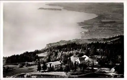 Ak Bregenz am Bodensee Vorarlberg, Fliegeraufnahme