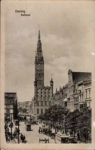 Ak Gdańsk Danzig, Rathaus