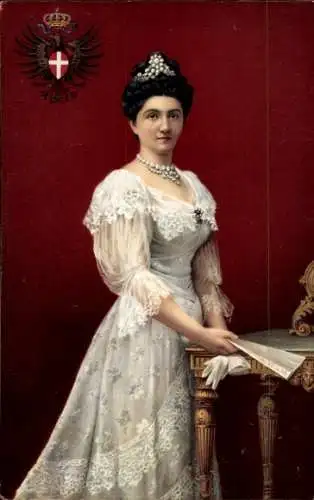 Künstler Ak Elena von Montenegro, Königin von Italien, Portrait