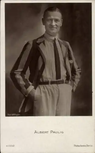 Ak Schauspieler Albert Paulig, Portrait, PH Berlin K.1332