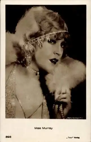 Ak Schauspielerin und Tänzerin Mae Murray, Portrait