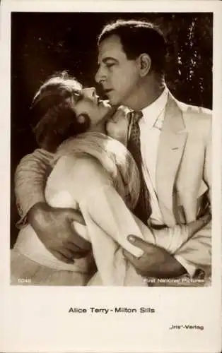 Ak Schauspieler Alice Terry, Milton Sills, Paarportrait