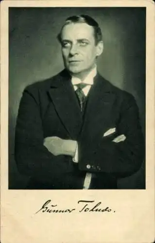 Ak Schauspieler Gunnar Tolnæs, Portrait