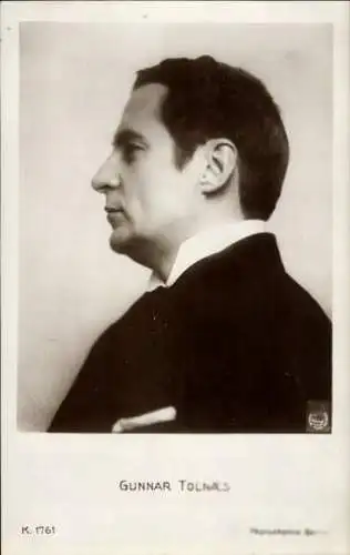 Ak Schauspieler Gunnar Tolnaes, Portrait