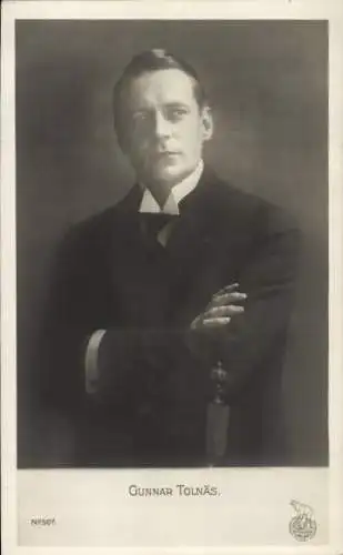 Ak Schauspieler Gunnar Tolnæs, Portrait