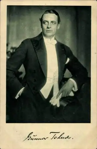 Ak Schauspieler Gunnar Tolnæs, Portrait