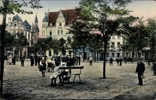 Ak Homberg am Rhein Duisburg im Ruhrgebiet, Bismarckplatz