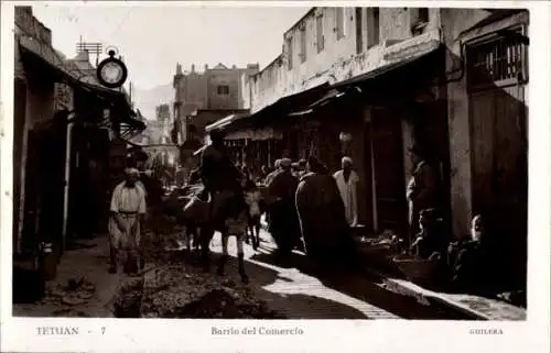 Ak Tetuán Marokko, Barrio del Comerco