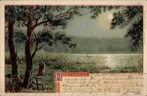 Litho Stubbenkammer Sassnitz auf Rügen, Herthasee