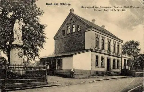 Ak Schüren St. Ingbert im Saarland, Restaurant zur Germania