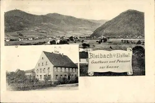 Ak Bleibach Gutach im Breisgau Schwarzwald, Gasthof zur Sonne, Totale