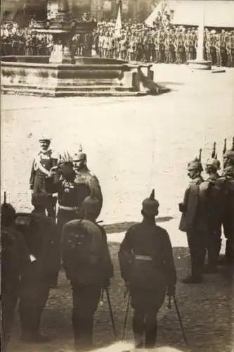 Foto Ak Rudolstadt in Thüringen, Parade, Soldaten