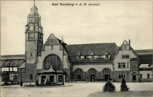 Ak Bad Homburg vor der Höhe Hessen, Bahnhof