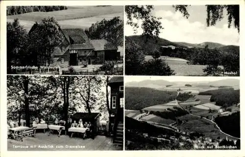 Ak Bontkirchen Brilon im Sauerland, Panorama, Waldesruh, Huxhol, Terrasse am Diemelsee