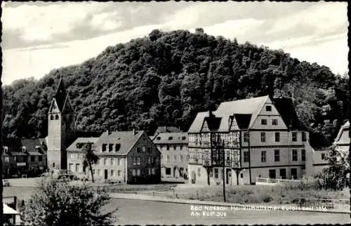 Ak Nassau an der Lahn, Rathaus, Kirchturm