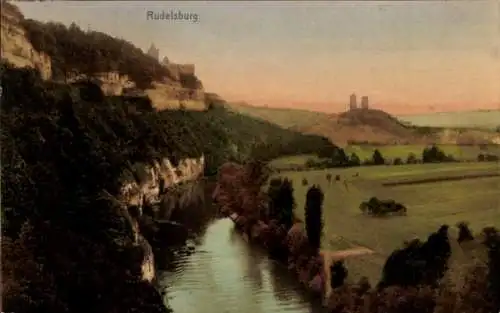 Ak Bad Kösen Naumburg an der Saale, Rudelsburg