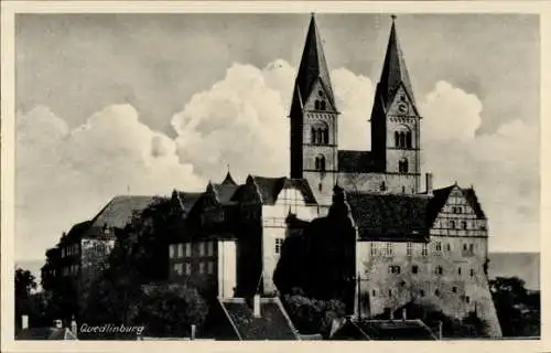 Ak Quedlinburg im Harz, Kirche