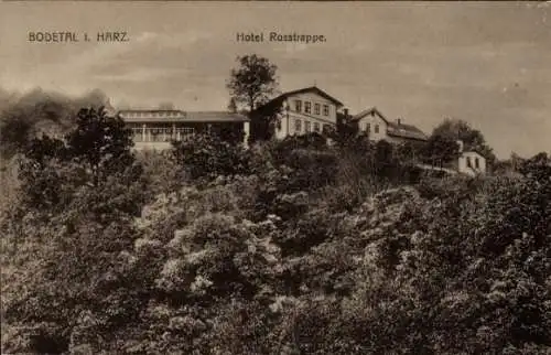 Ak Thale im Harz, Bodetal, Hotel Rosstrappe