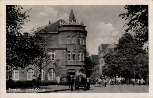 Ak Bitterfeld in Sachsen Anhalt, Hotel Döring