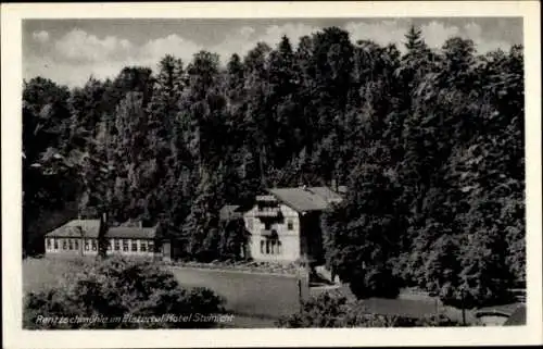 Ak Rentzschmühle Pöhl im Vogtland, Hotel Steinicht