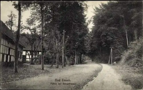 Ak Bad Essen in Niedersachsen, Mühle, Bergstraße