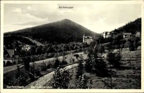 Ak Saalfeld an der Saale, Bad Sommerstein, Gartenkuppe