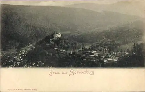 Ak Schwarzburg in Thüringen, Panorama