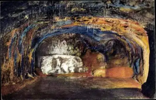 Ak Saalfeld an der Saale Thüringen, Feengrotten, Mittlere Quellgrotte