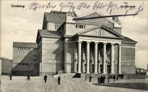 Ak Duisburg im Ruhrgebiet, Stadttheater