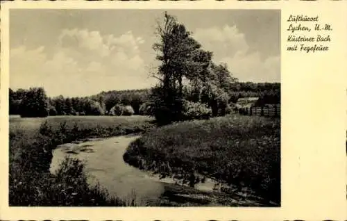 Ak Lychen in der Uckermark, Küsteiner Bach, Fegefeuer