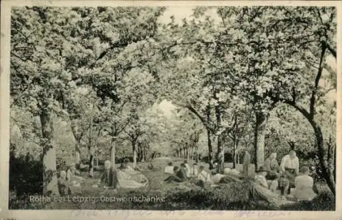 Ak Rötha in Sachsen, Obstweinschänke