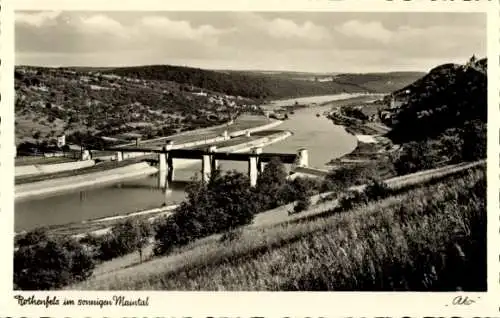 Ak Rothenfels am Main Unterfranken, Teilansicht, Maintal