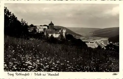 Ak Rothenfels am Main Unterfranken, Burg Rothenfels, Maintal