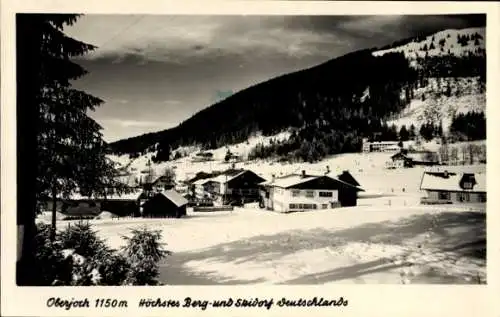 Ak Oberjoch Bad Hindelang im Oberallgäu, Teilansicht, Winter