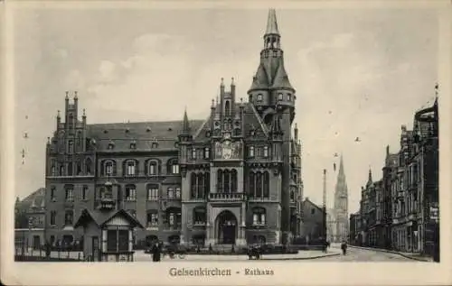 Ak Gelsenkirchen im Ruhrgebiet, Rathaus